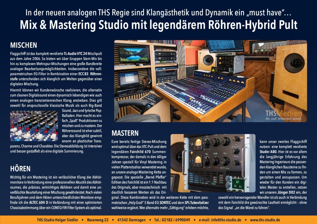 THS Mastering Studio2 (1331 Besuche) THS Mastering Studio2